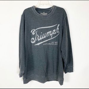 Lucky Brand Grey Long Sleeve Sweatshirt Size XLT